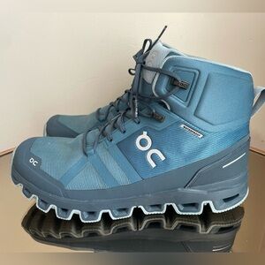 On Cloud Cloudrock Waterproof Storm Blue Boots Women’s Size‎ 10.5 oncloud